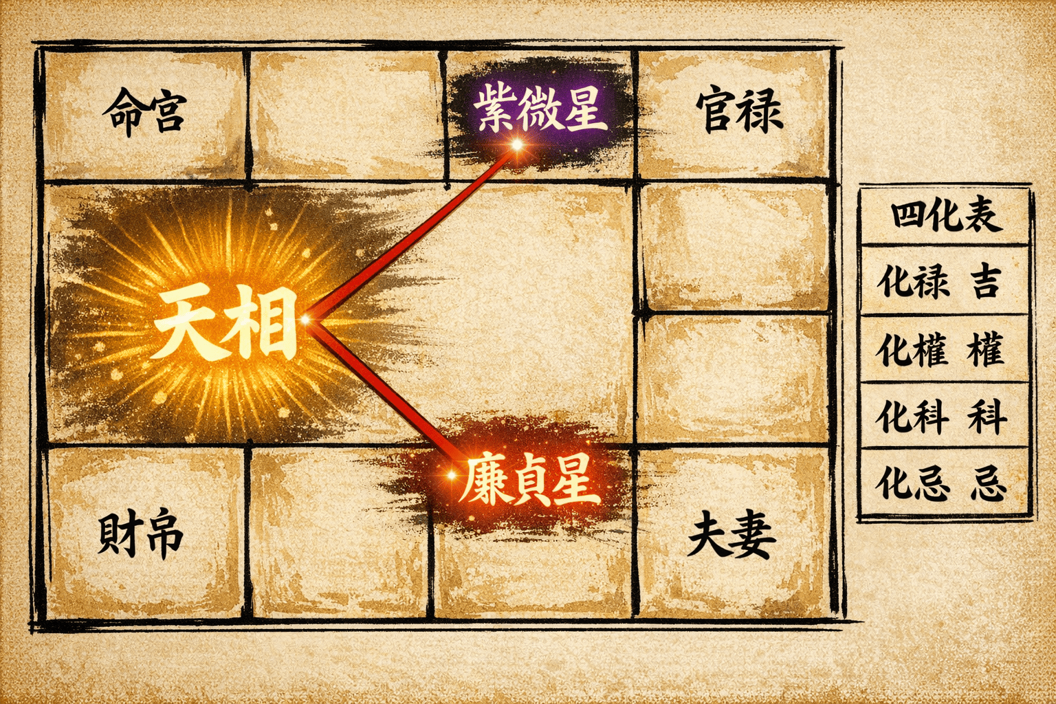 天相星完全指南|紫微斗數十四主星深度解析